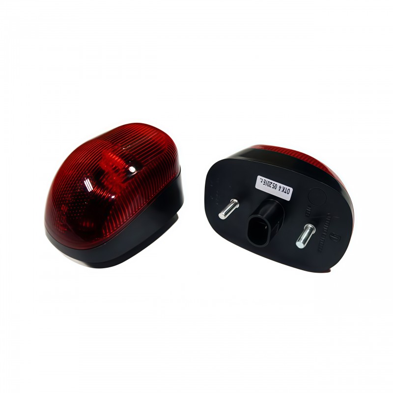 Фонарь габ. 83.3731 красный контурный (на крышу) 12/24В АЭК 83.3731