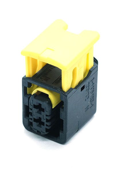Разъем 2-х контактный 1-1418483-1 /желтый фиксатор/ 1-1418483-1+2
