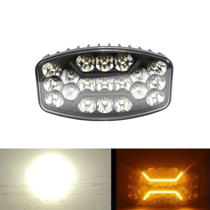 Фонарь G0385 12/24V бел/ходовые огни желтый свет 47W G0385 Фонарь G0385 12/24V бел/ходовые огни желтый свет 47W G0385