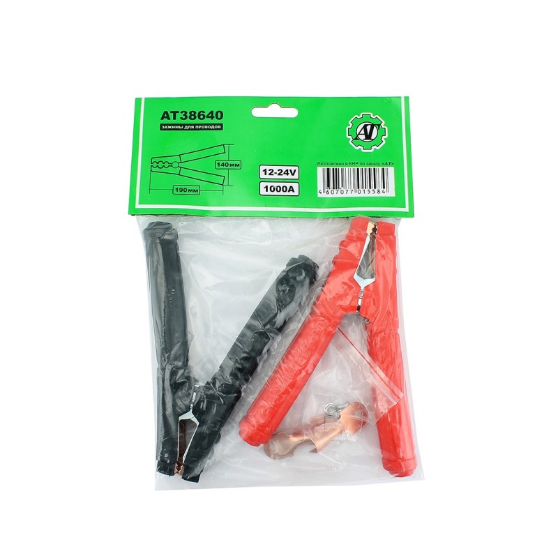 Крокодил (зажимы для провода) "Заводила" 1000А АТ 38640 АТ38640